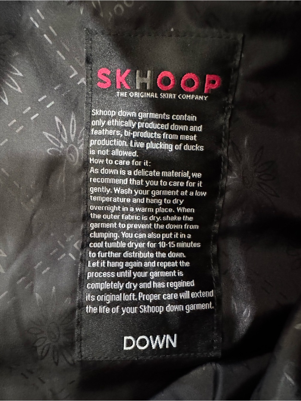 SKHOOP Down Quilted Black Insulated Skirt Women's Medium Gorpcore Outdoor - Picture 9 of 16